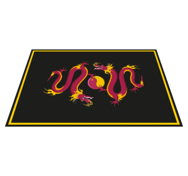 Originele placemat met drakenmotief patroon - TenStickers