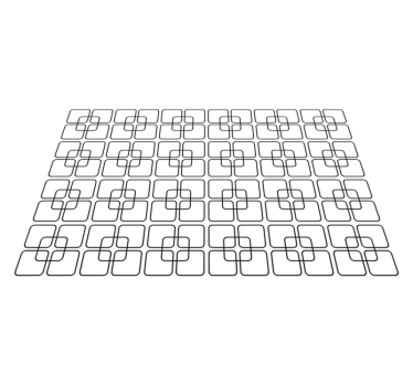 Placemat geometrisch patroon - TenStickers