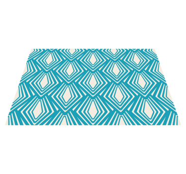 Geometrisch blauw patroon moderne placemat - TenStickers
