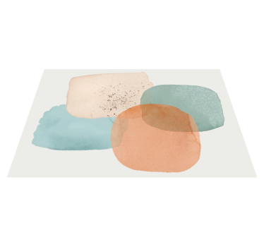 Placemat gedempte kleuren vormen - TenStickers