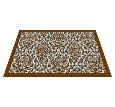 Placemat intricate flower emblem - TenStickers