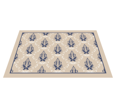 Placemat graceful leaf idee - TenStickers