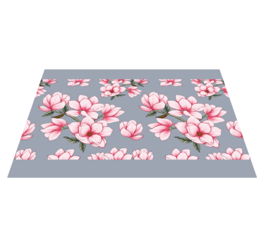 Originele placemat met roze magnolia bloemenpatroon - TenStickers