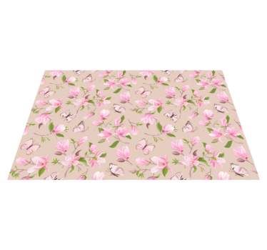 Originele placemat vlinder bloemmotief - TenStickers
