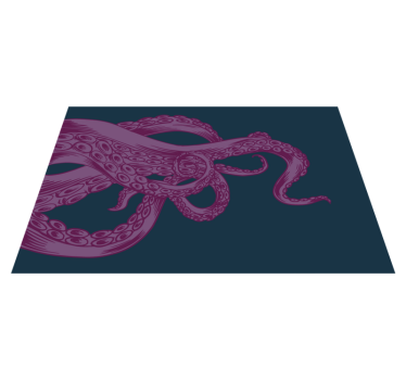 Originele placemat met octopus tentakelpatroon - TenStickers