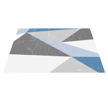 Moderne placemat met geometrische hoekpatronen - TenStickers