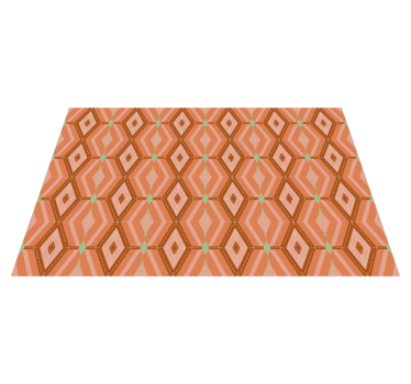 Placemat geometrisch zeshoekig patroon - TenStickers