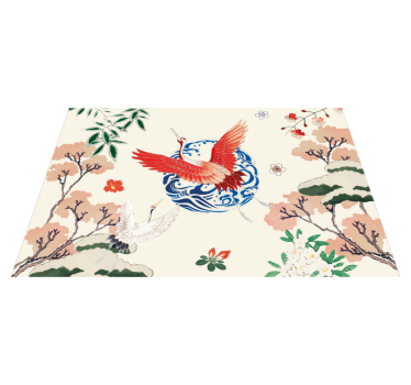 Originele placemat met elegant kraanvogelmotief - TenStickers