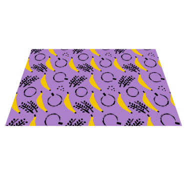 Originele placemat met bananenpatroon - TenStickers