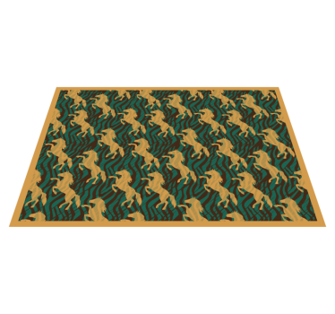 Originele placemat met gedurfd eenhoornpatroon - TenStickers