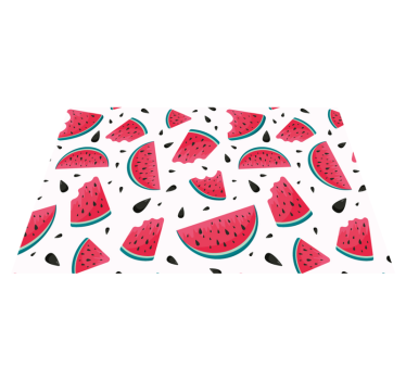 Kinder placemat met watermeloen schijfjes patroon - TenStickers