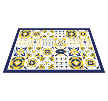 Placemat kleurrijke tegelpatronen - TenStickers