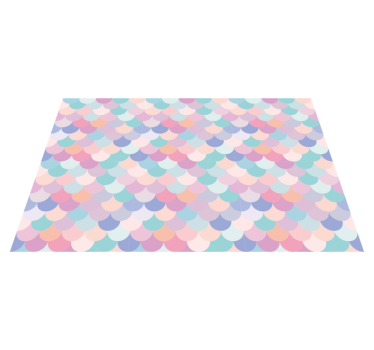 Placemat pastel golfpatroon - TenStickers