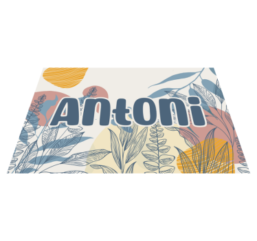 Originele placemat met stijlvolle naamdesign - TenStickers