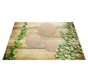 Moderne placemat natuurlijke onderzetter set - TenStickers