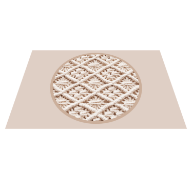 Placemat elegant haakpatroon - TenStickers