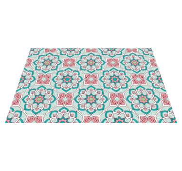 Originele placemat in bloemillustratiestijl - TenStickers