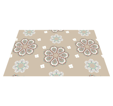 Placemat elegante bloemmotieven - TenStickers