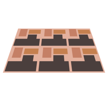 Moderne placemat abstract geometrisch arrangement - TenStickers