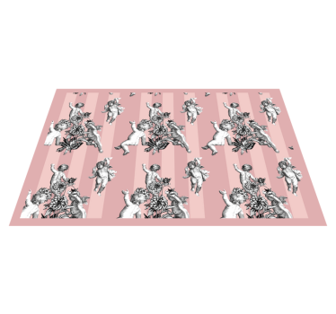 Originele placemat engeltjes met bloemen - TenStickers