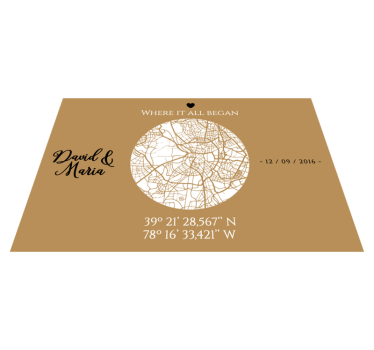 Gepersonaliseerde placemat waar het allemaal begon - TenStickers