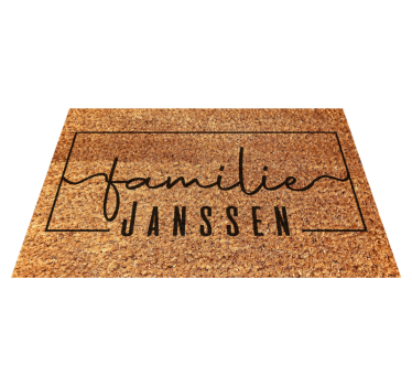 Gepersonaliseerde familienaam placemat - TenStickers
