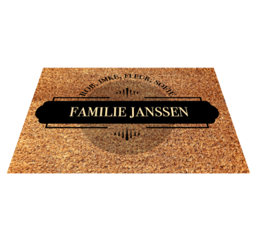 Gepersonaliseerde familienamen placemat - TenStickers