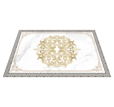 Barok wit marmer elegante placemats - TenStickers