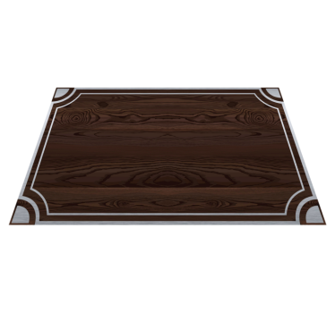 Bistro placemat hout met staal - TenStickers