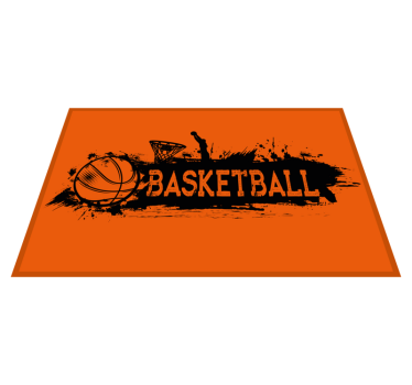Basketbal placemat oranje - TenStickers