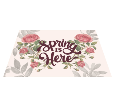 Lente is hier Placemat voor huis - TenStickers