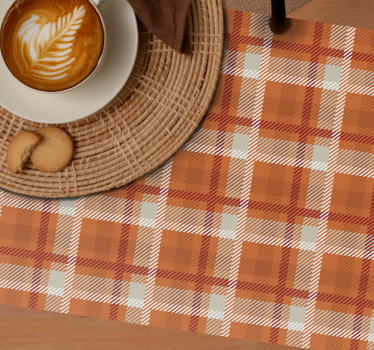 Geruite herfst placemats - TenStickers