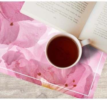 Elegante placemats zacht bloemenpatroon - TenStickers