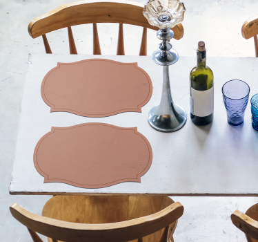 Etiketvorm placemat - TenStickers