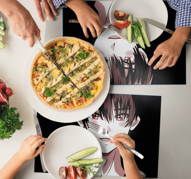 Expressief karakterportret originele placemat - TenStickers