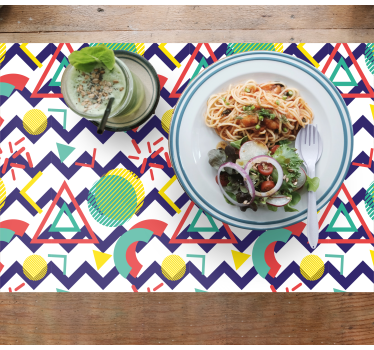 Geometrie patroon ontwerp moderne placemat - TenStickers