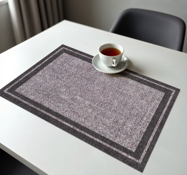 Grijs getextureerd placemat - TenStickers