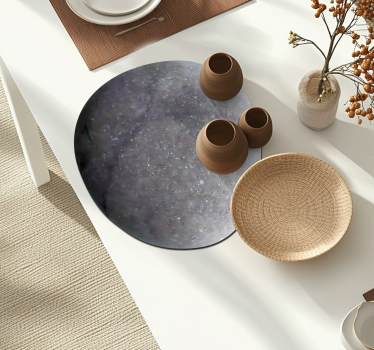 Grijze steen Houten placemat - TenStickers