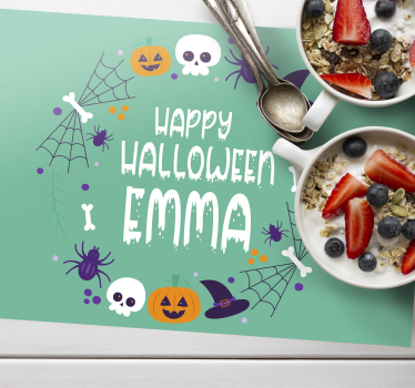 Halloween placemat met halloween thema ontwerp - TenStickers
