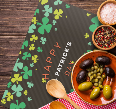 Halloween placemat vrolijk st. patrick's day - TenStickers