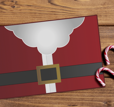 Kerstmis placemat santa claus kostuum - TenStickers