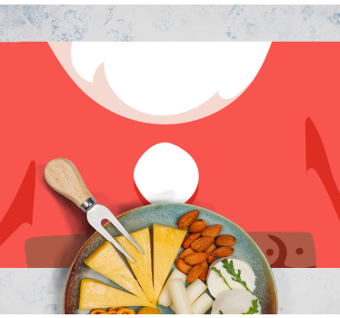 Kerstmis placemat santa claus t-shirt - TenStickers