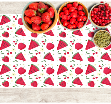 Kinder placemat fruit schijfjes patroon - TenStickers