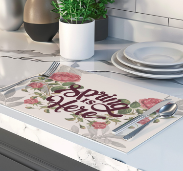 Lente is hier Placemat voor huis - TenStickers
