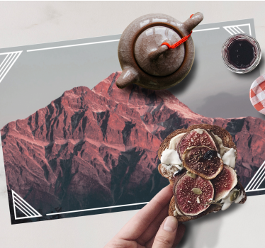 Moderne placemat berglandschap sereniteit - TenStickers
