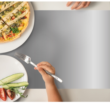 Moderne placemat elegante grijze oppervlakte - TenStickers