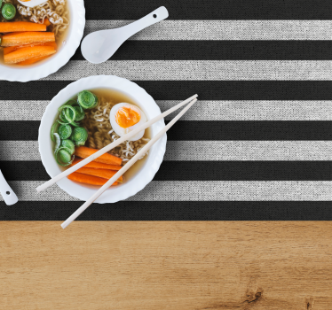 Moderne placemat gestreepte keukentapijt - TenStickers
