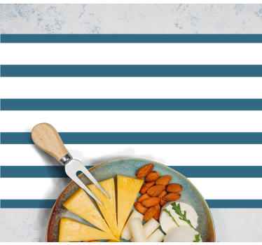 Moderne placemat gestreepte tafeloppervlak - TenStickers