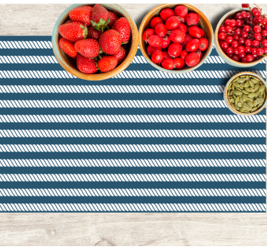 Moderne placemat marine gestreept patroon - TenStickers