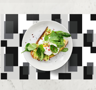 Moderne placemat met hedendaags geometrisch motief - TenStickers